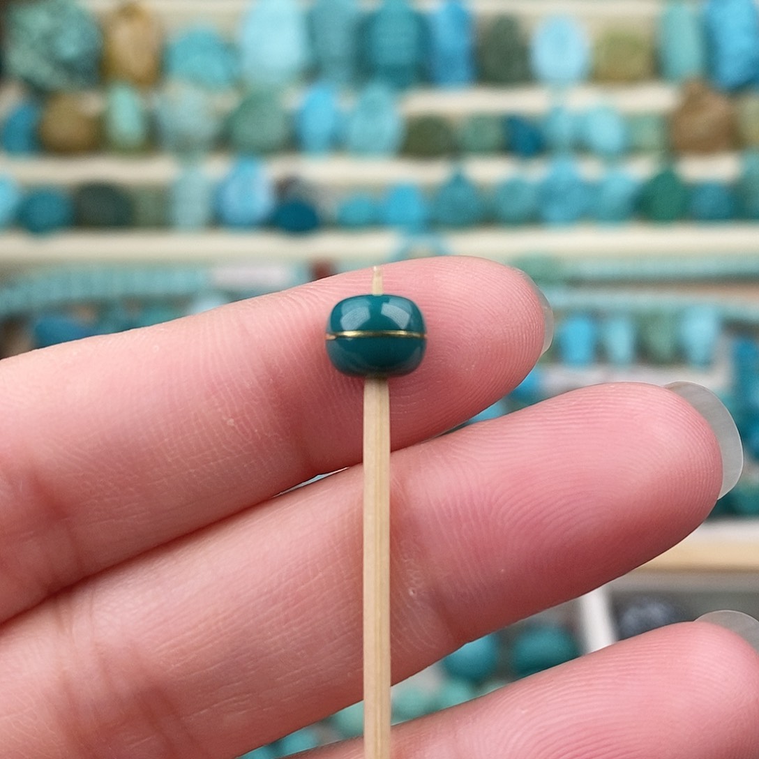 未镶嵌绿松石珠宝奇石7*5.5