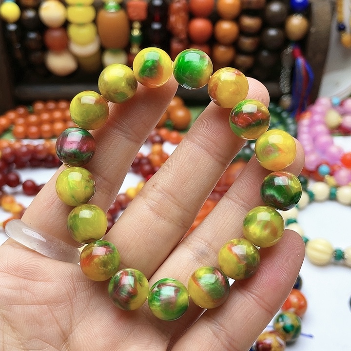 树脂制品4号彩色手串