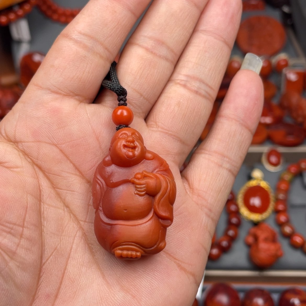 【闪购商品】南红玛瑙珠宝奇石未镶嵌吊坠