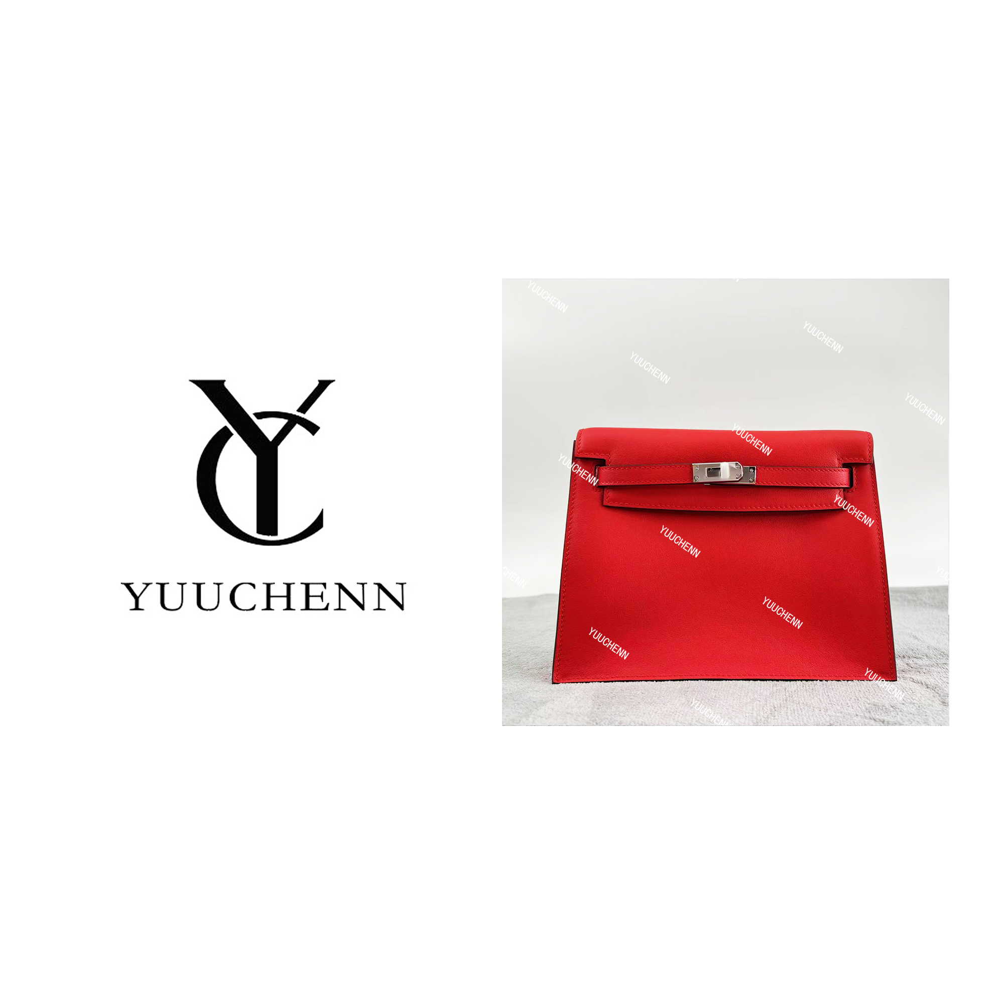 YUUCHENN/22cm原创设计高定真皮包 HH4209