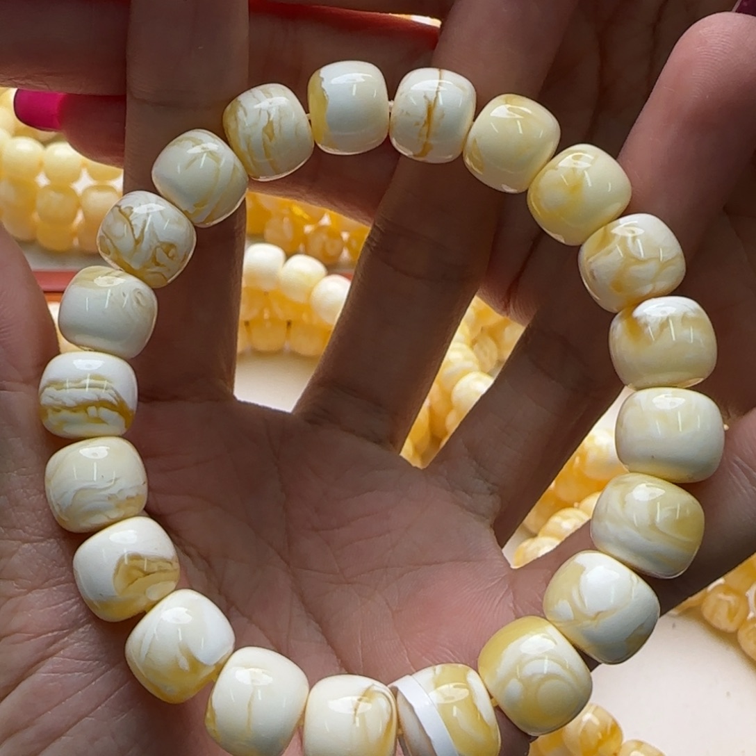 琥珀未镶嵌手链蜜蜡手串