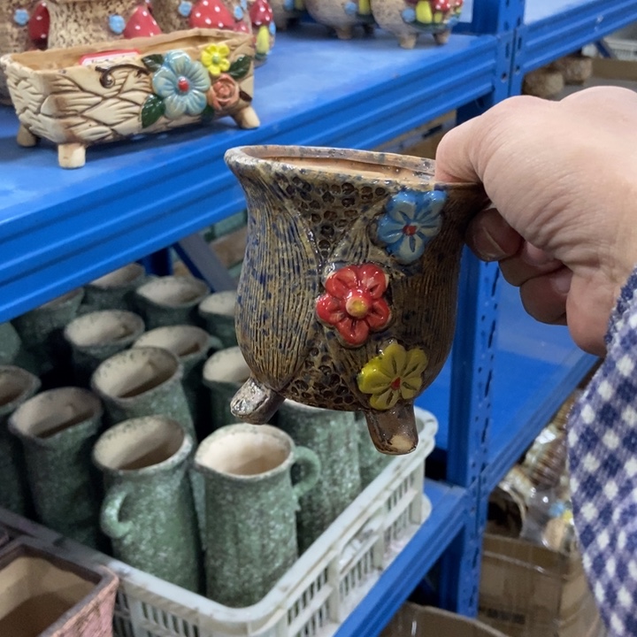 陶瓷花盆单场满9.9发10*10