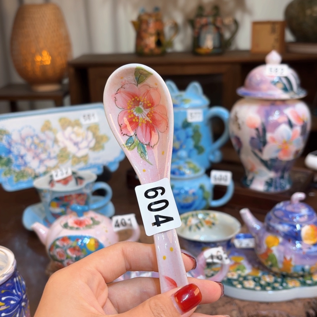 朱***茜景德镇手绘高温釉下彩陶瓷茶具