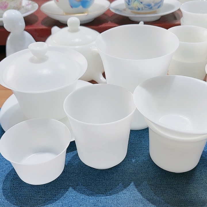 杯素烧高冰135cc➕6杯套组含礼盒超薄胎1111