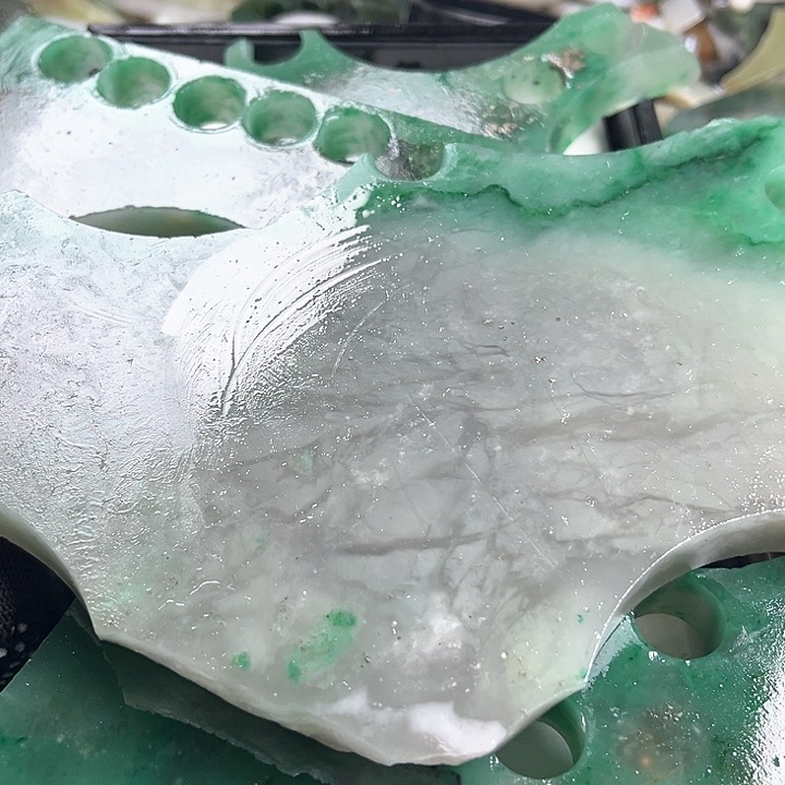 和田玉（糖玉）和田玉9K金镶嵌且**去