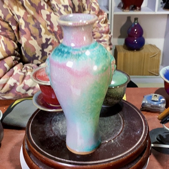 摆件尚峰钧窑作品瓶摆件