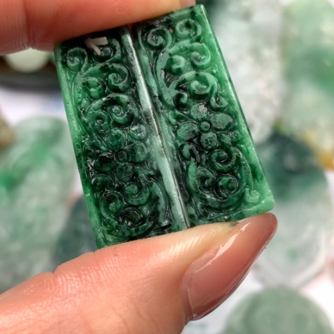 定制翡翠未镶嵌六****织翡翠