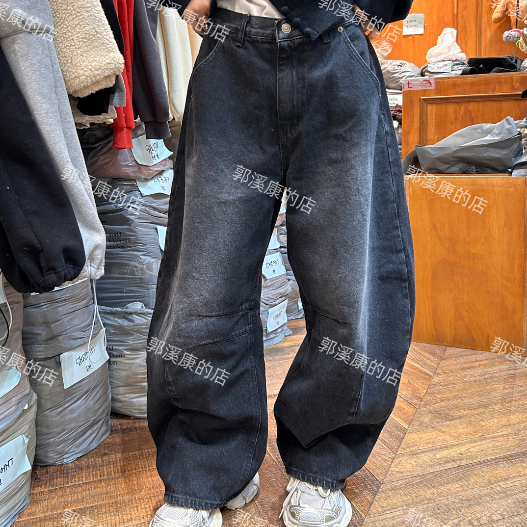 《韩国正品》NO退/香蕉牛仔裤/0191/