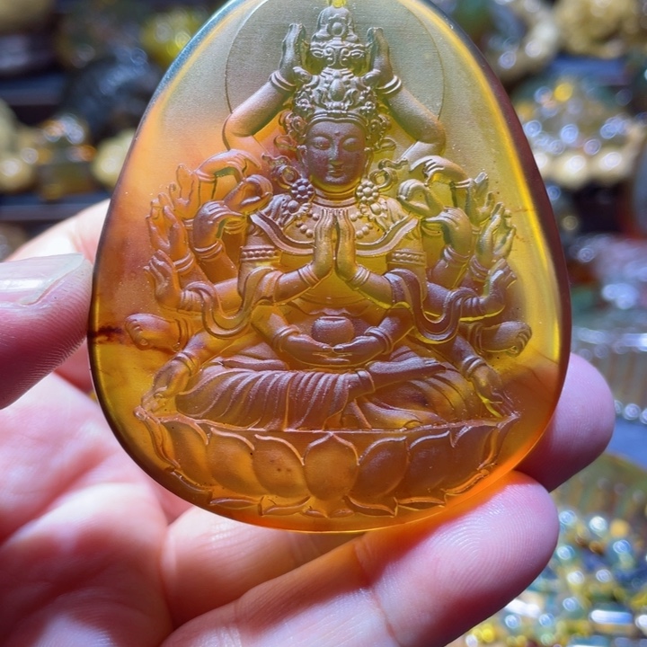 琥珀手链未镶嵌天然