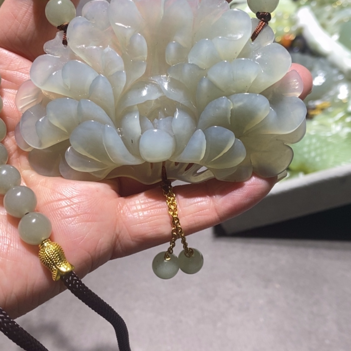 【闪购商品】岫玉毛衣链未镶嵌