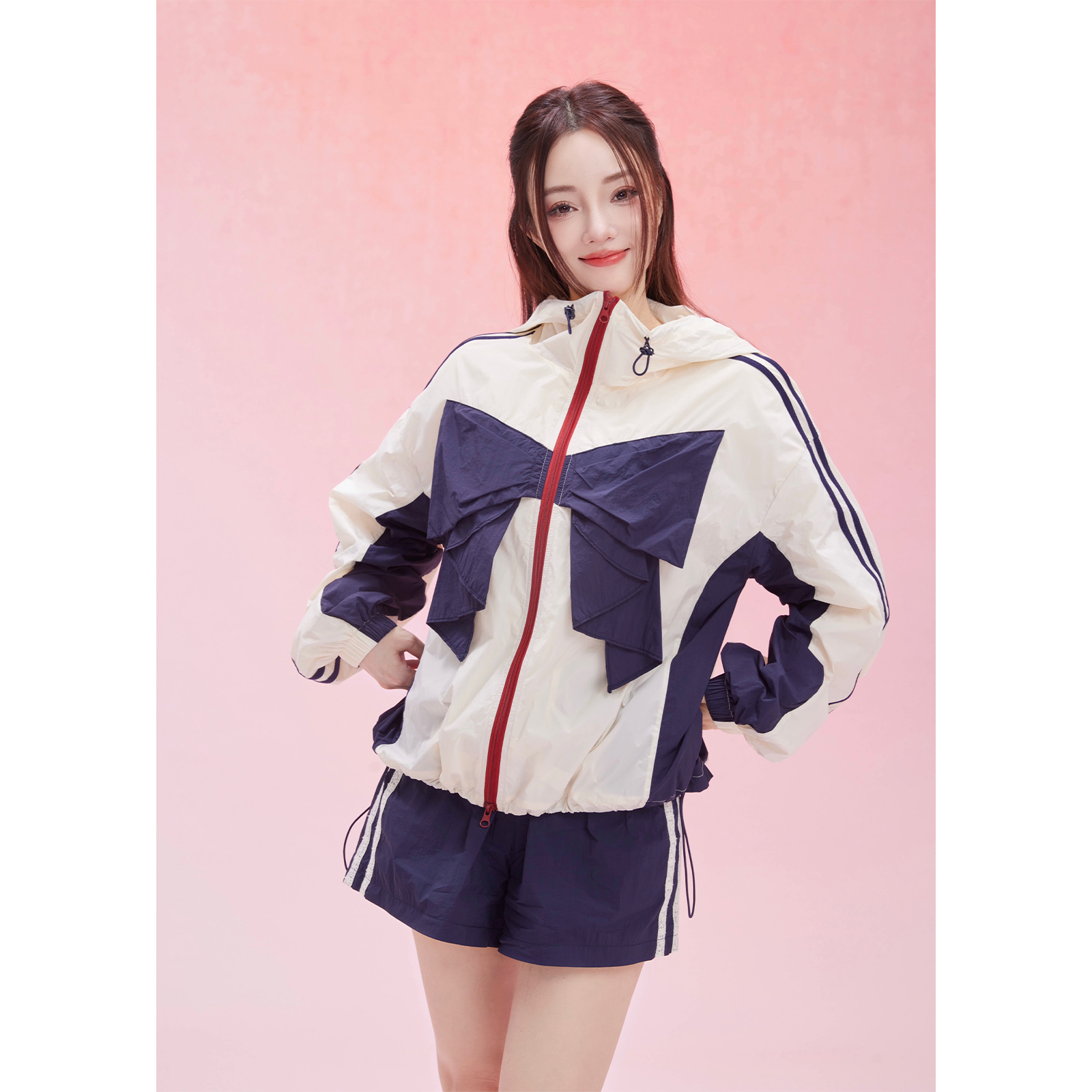 Lulusmiracle【美少女战士】学院风撞色防晒时尚套装女