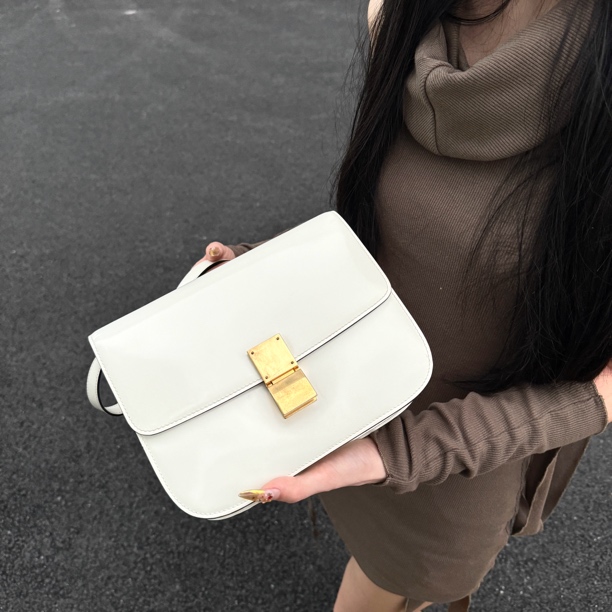 95新 Celine/思琳 celine豆腐包斜挎包
