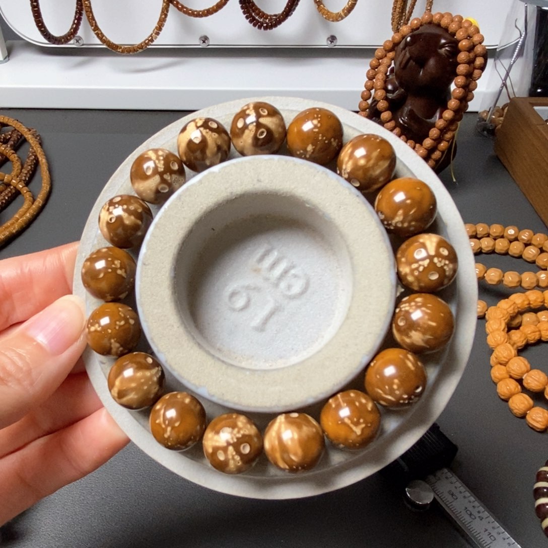 菩提手串/手链紫金鼠半实心花皮13.7