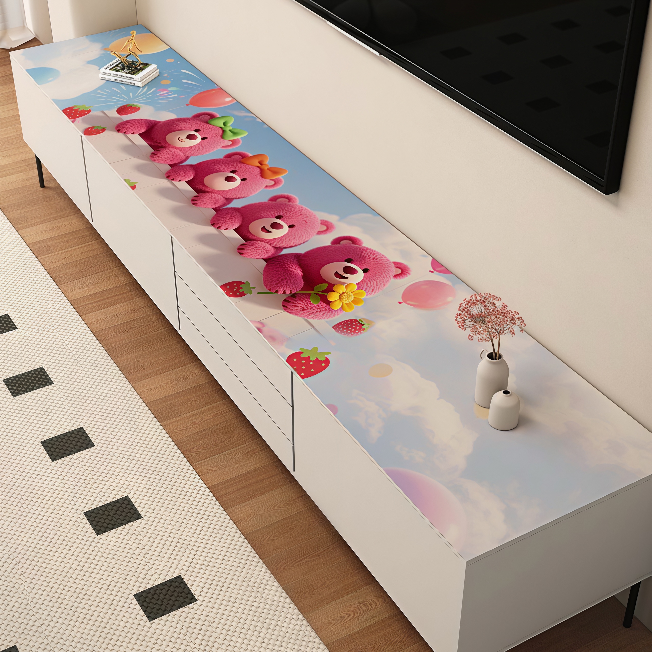 电视柜桌垫皮革免洗可擦玄关鞋柜垫餐边柜桌布保护垫台面防脏盖布