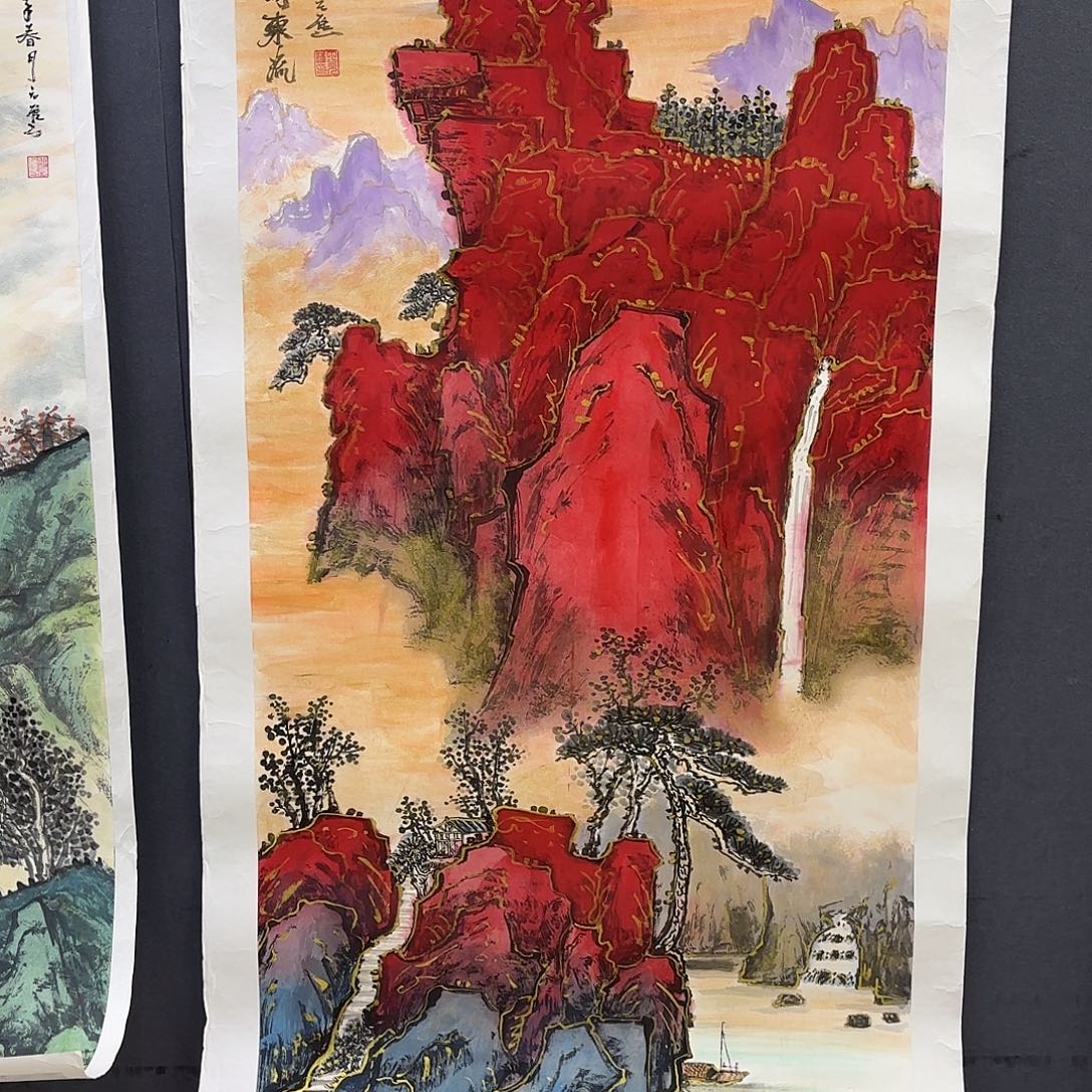 上***天国画丁元进四尺山水艺