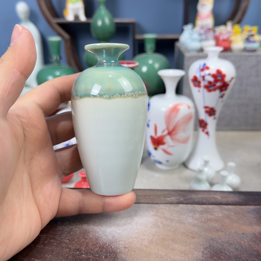 陶瓷手工小花器摆件