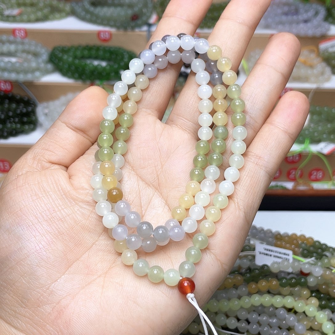 和田玉颈饰未镶嵌用****56mm