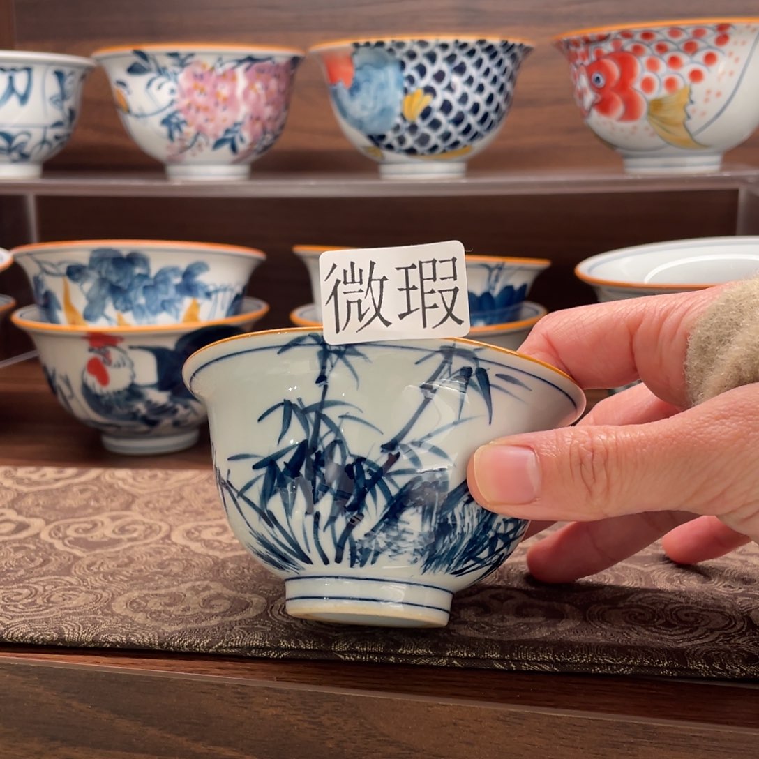 微瑕釉下彩纯手绘