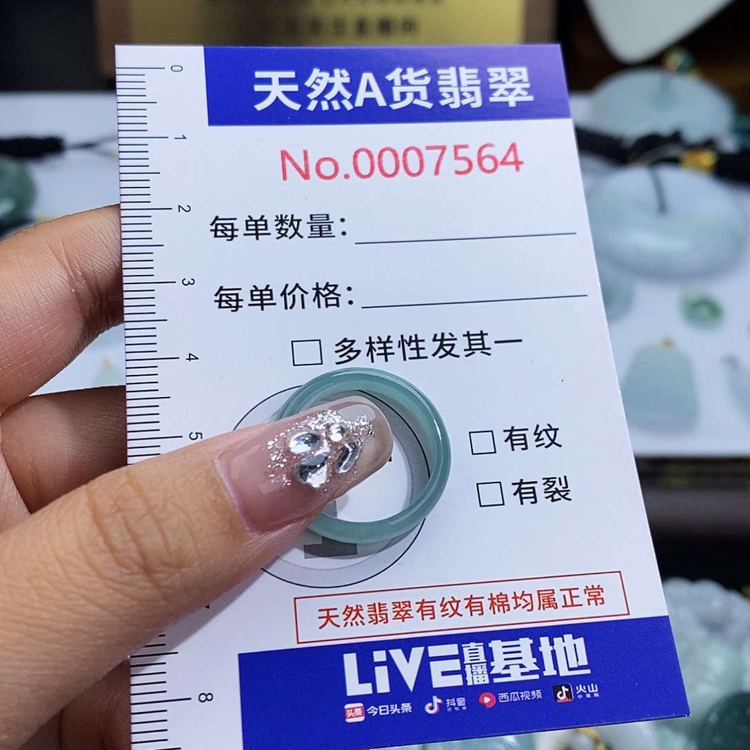 翡翠未镶嵌颈饰7564