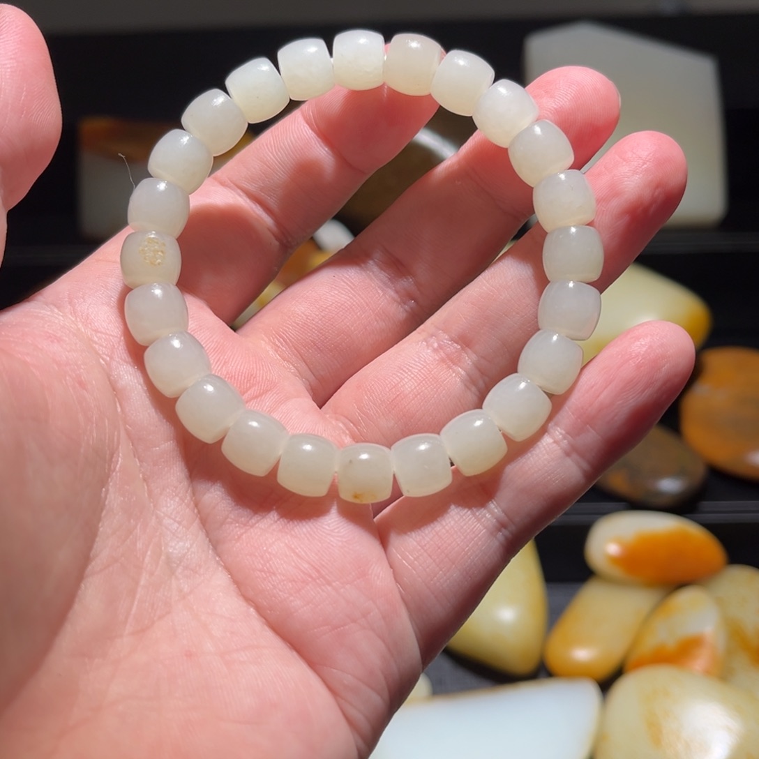 用***5和田玉未镶嵌颈饰