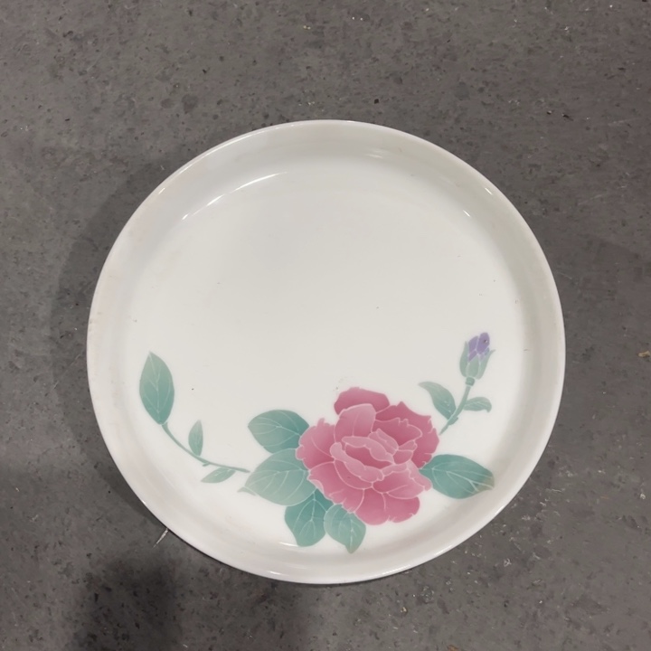 醴陵高温瓷釉下手绘19厘米无款