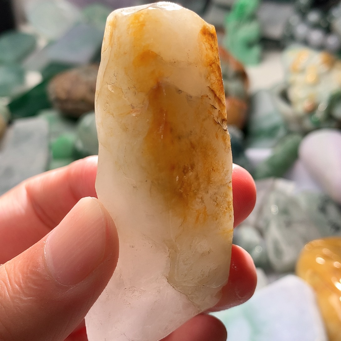 翡翠散珠翡翠原石片料