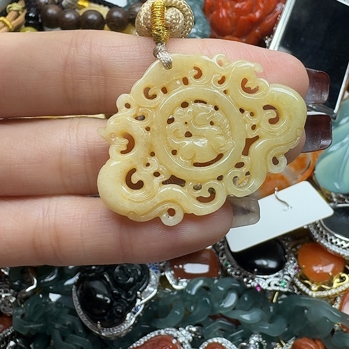 翡翠未镶嵌项链翡翠