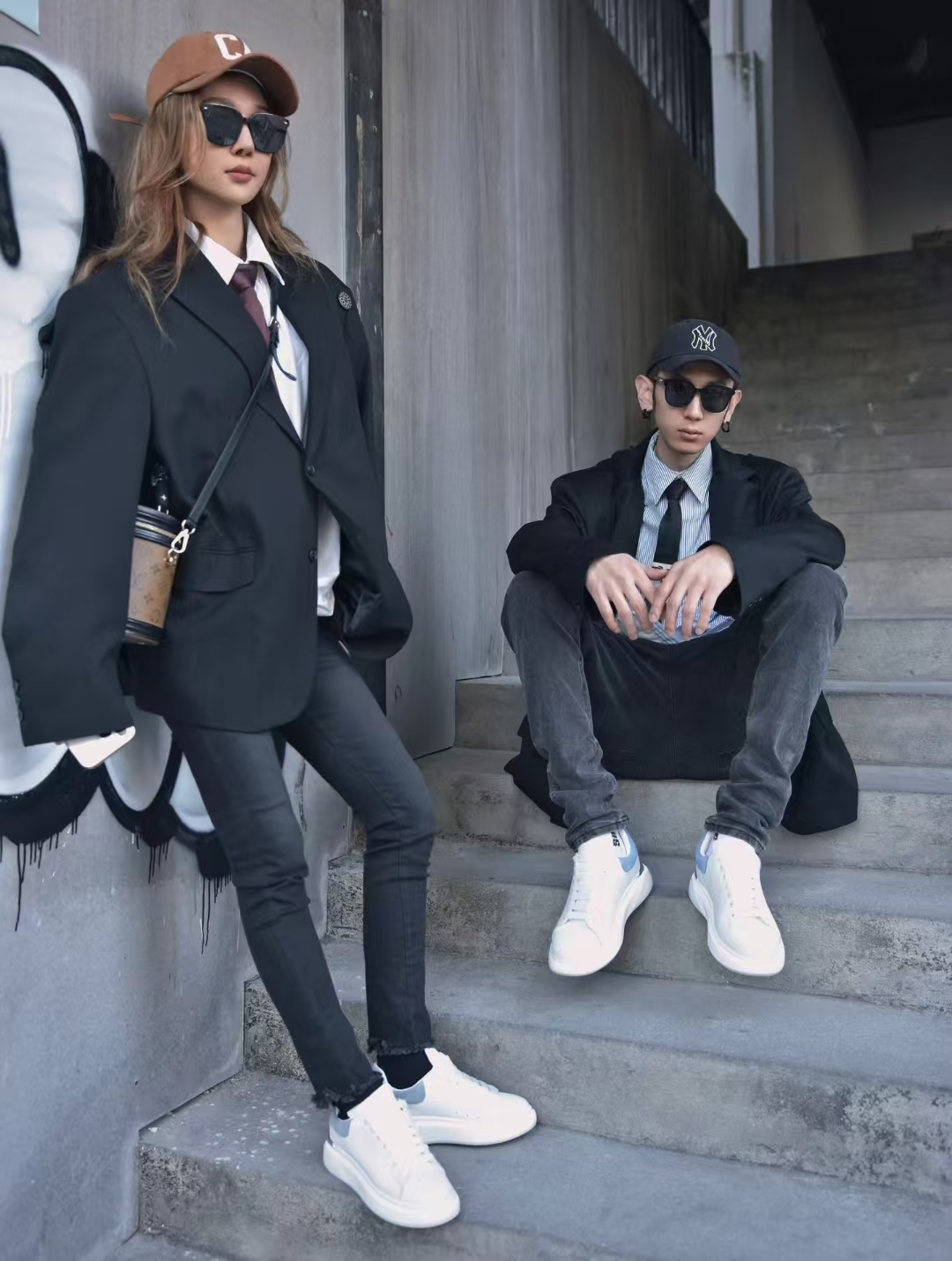 【明星款带芯片】2025情侣款小白鞋休闲板鞋增高单鞋男士厚底经典