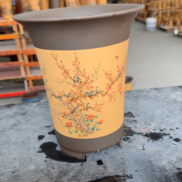 紫砂花盆 包邮包破损