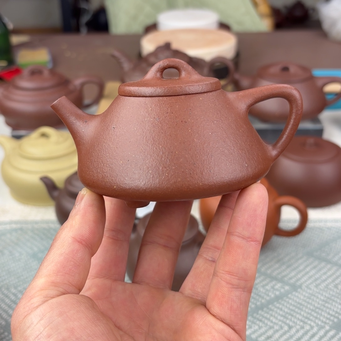紫砂茶壶子冶石瓢 紫泥 150cc