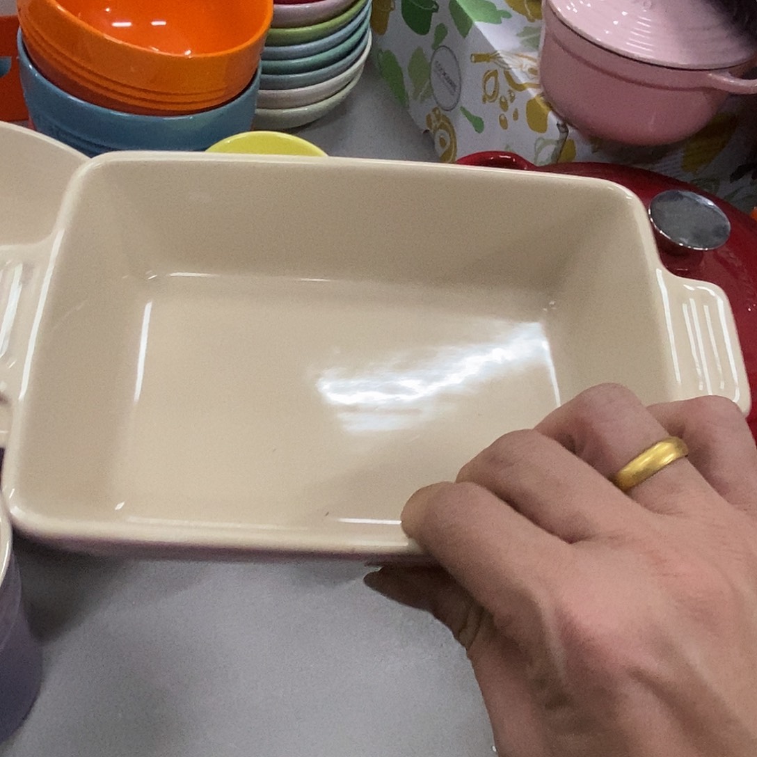陶瓷粉色小号烤盘