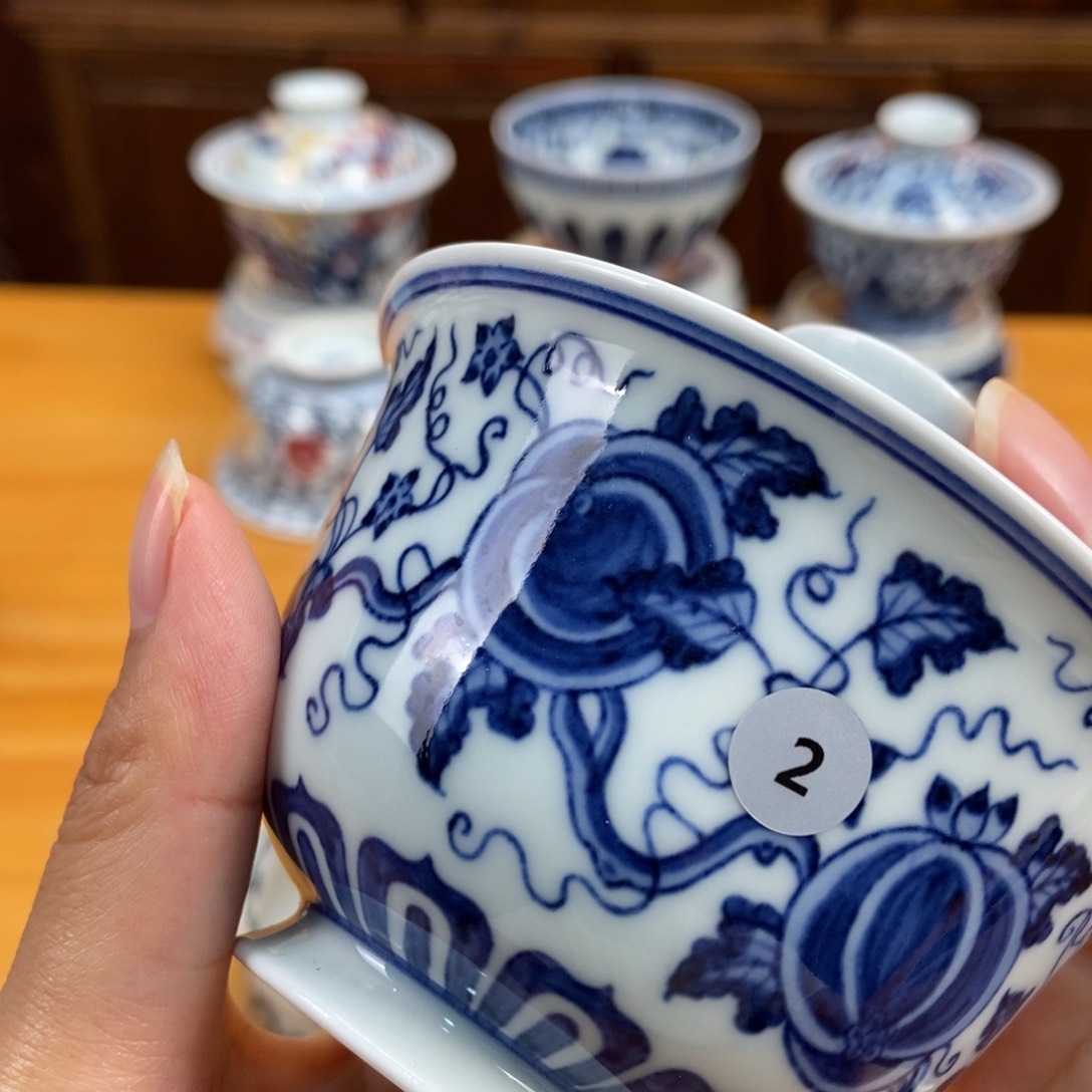 手绘现代茶具非古董