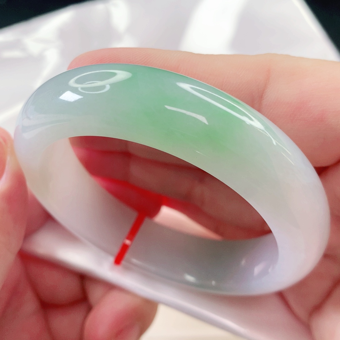 翡翠未镶嵌手镯轮胎54.2