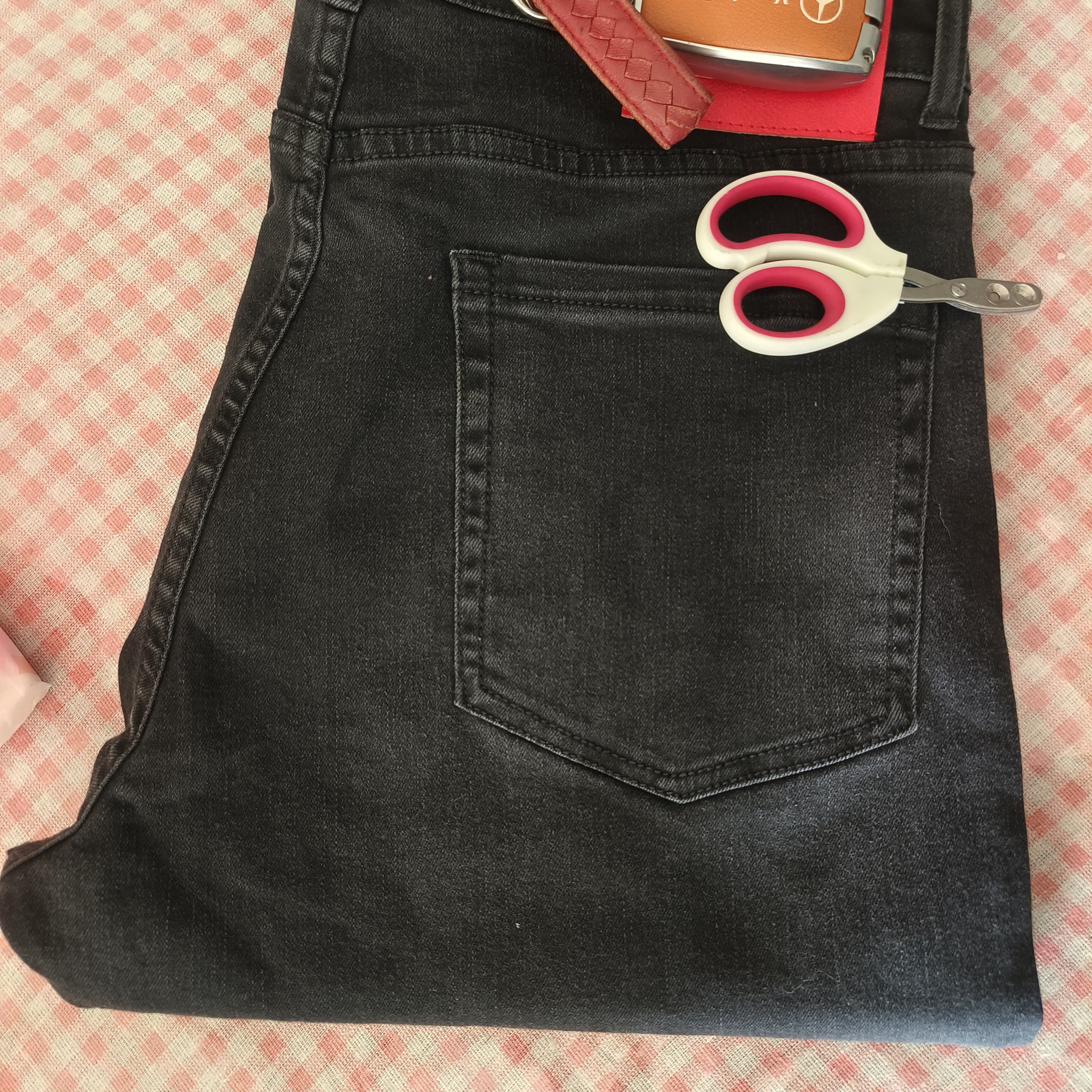 无弹直筒牛仔裤四季款［下单备注单号］