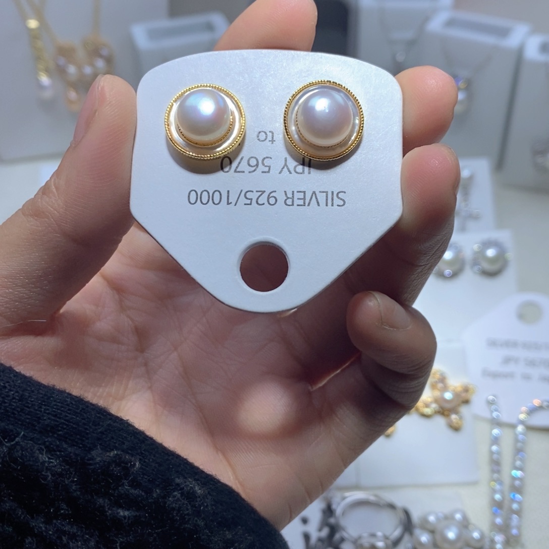 淡水珍珠耳饰未镶嵌