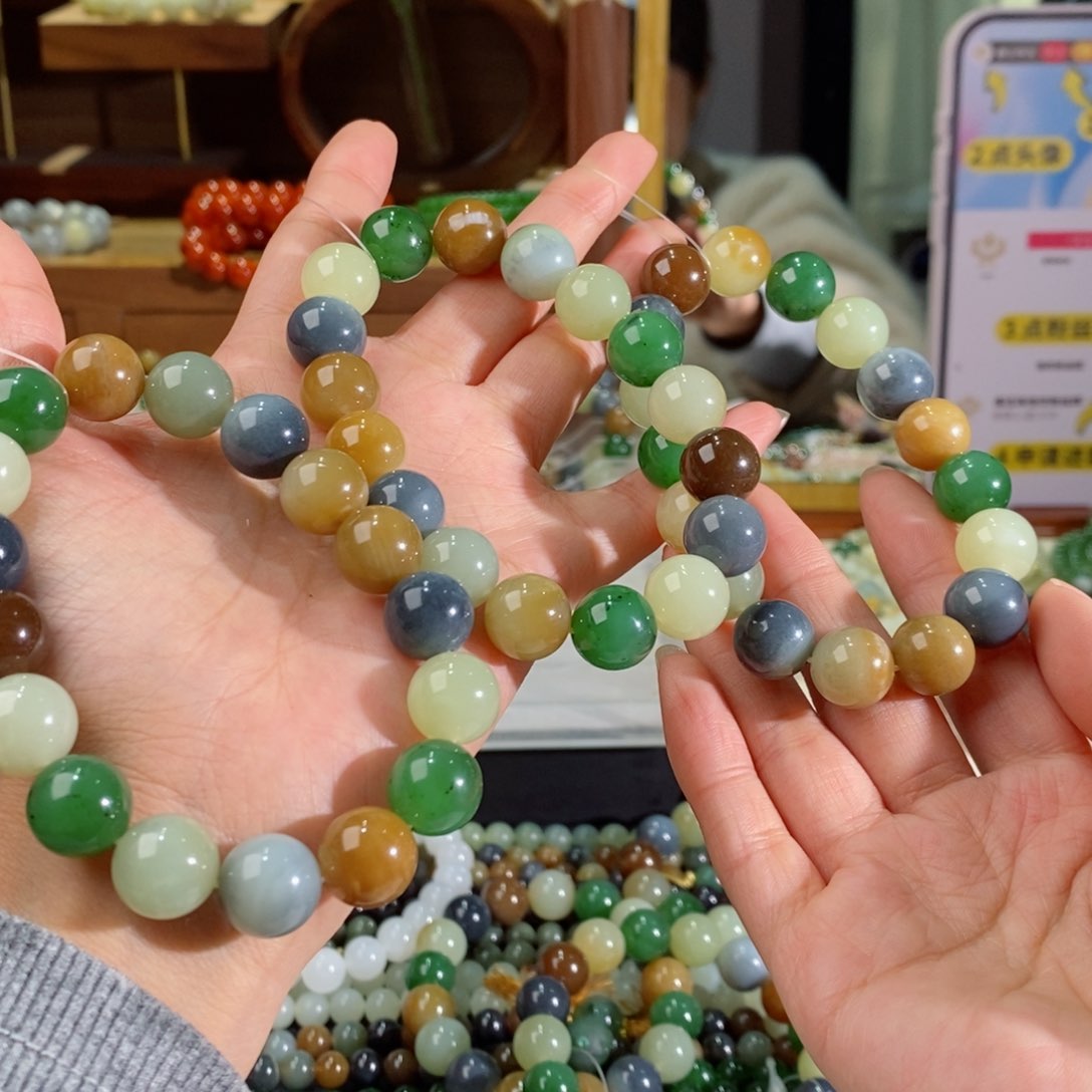 和田玉手串多样性拍一发一未镶嵌