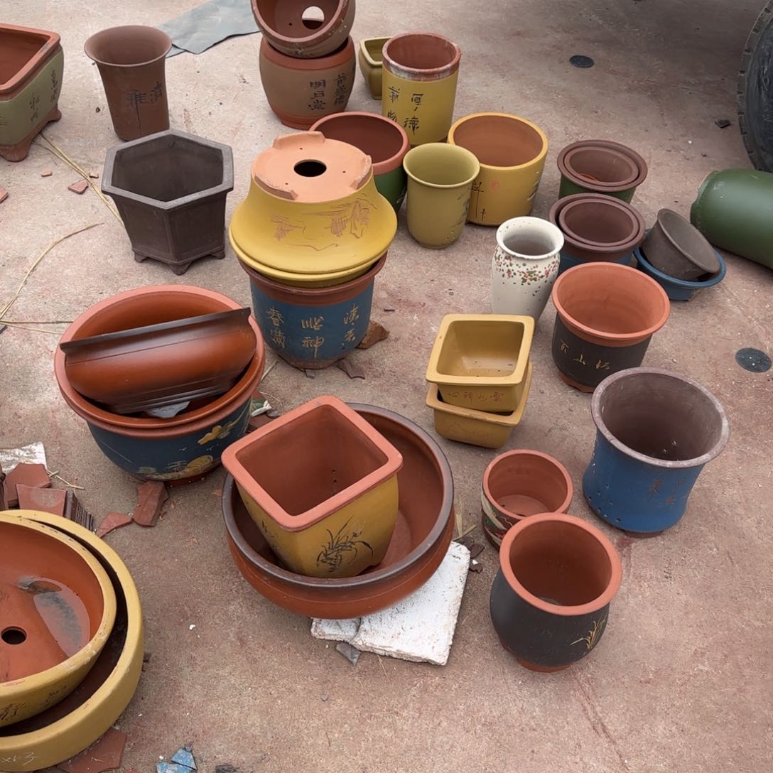 紫砂花盆瑕疵和瑕疵