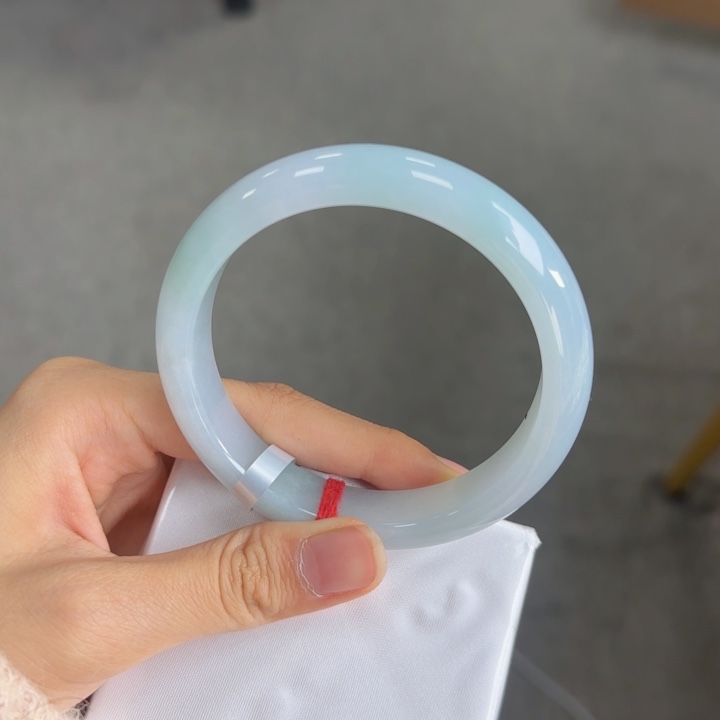 未镶嵌手镯翡翠蓝-62圈