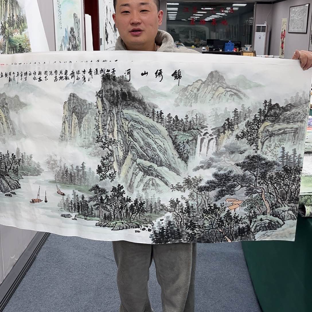 国画国画作品纯手绘宣纸