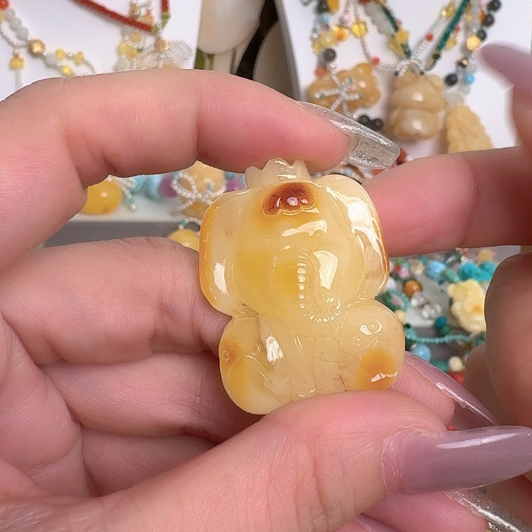 琥珀未镶嵌手链琥珀