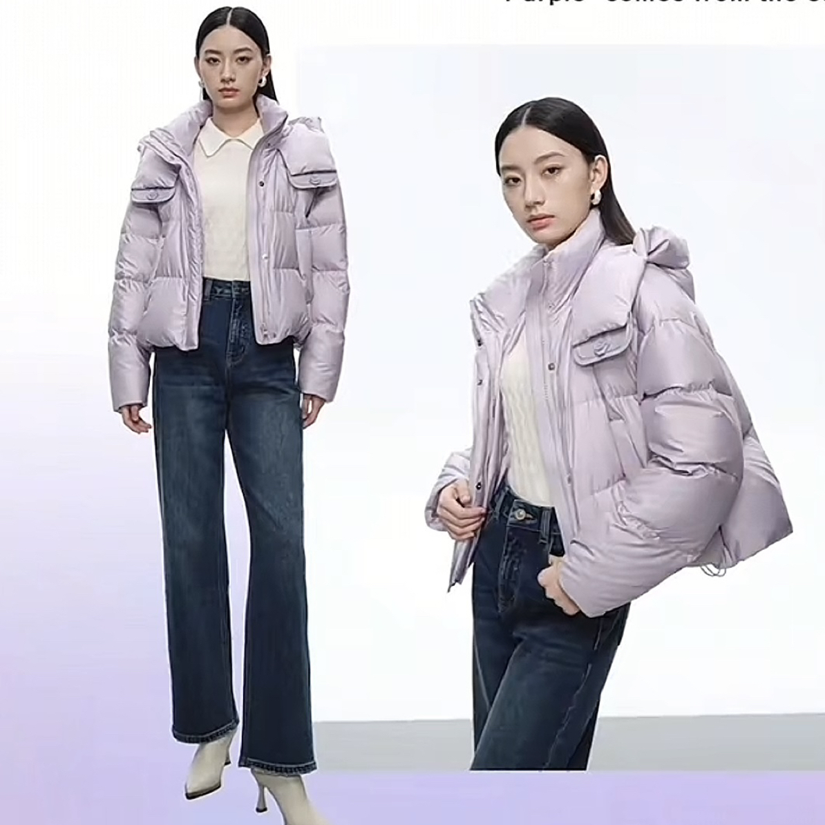 短款常规单排扣立领女暗扣女装保暖百搭时尚