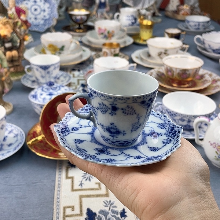 中古欧瓷瓷器小房子