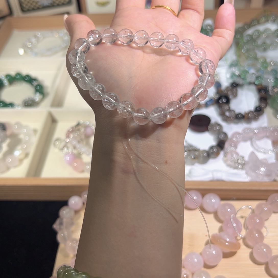 水晶手链未镶嵌天然水晶默认微瑕