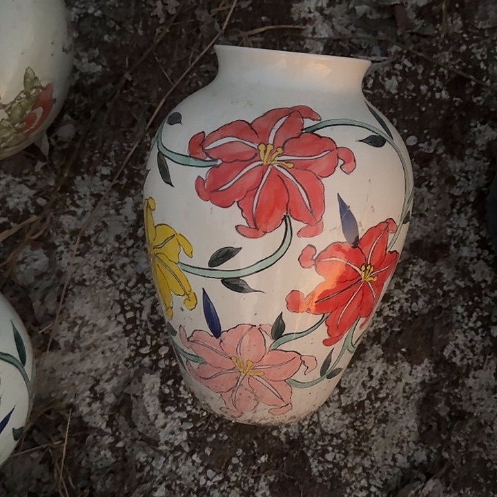 微瑕景德镇手工陶瓷花瓶