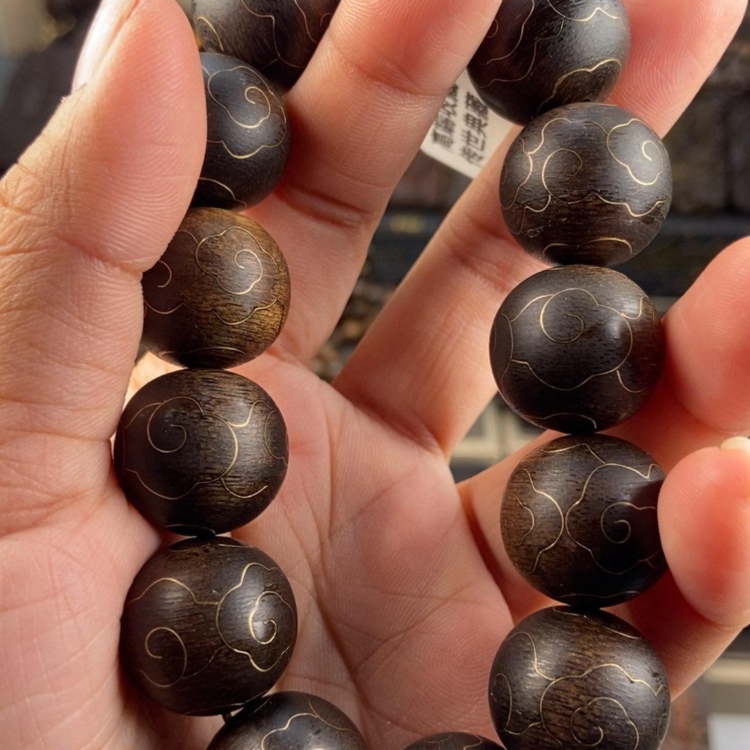 沉香手串用****1越南芽庄白棋楠