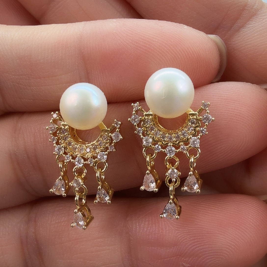 淡水珍珠耳饰未镶嵌