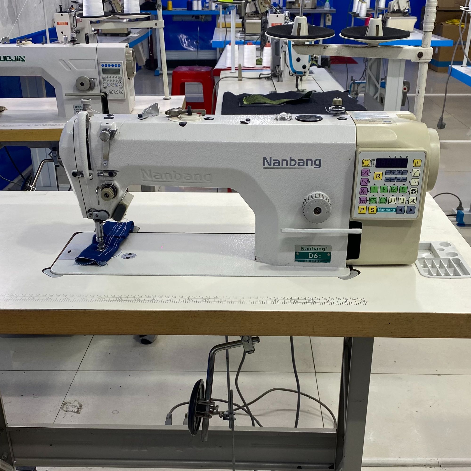 南邦 D6c 3自动缝纫机 自动断线 倒缝 定针家用服装厂工业缝纫机