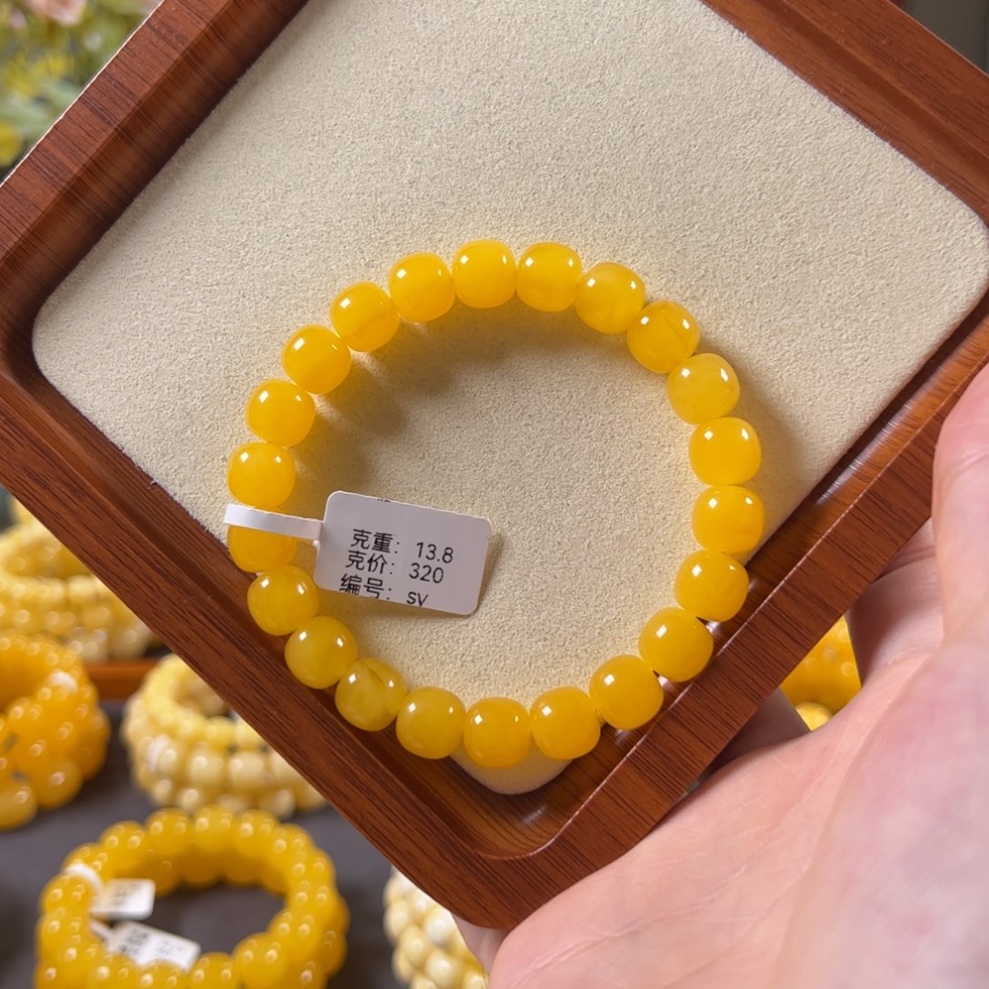 裸石蜜蜡未镶嵌10mm焦皮鸡油红满蜜满蜡老型sv