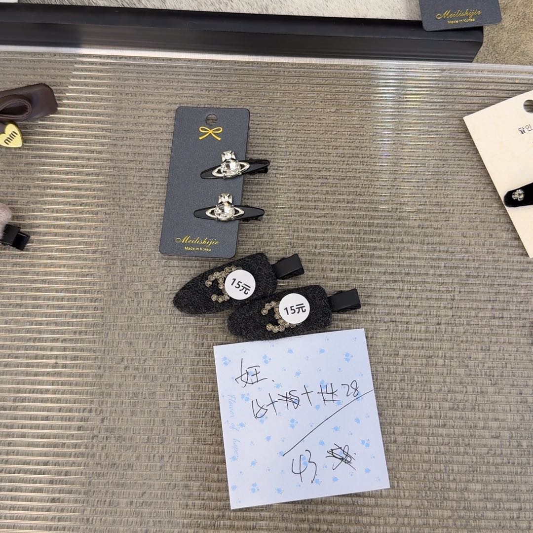 皮质铁合金发夹发夹