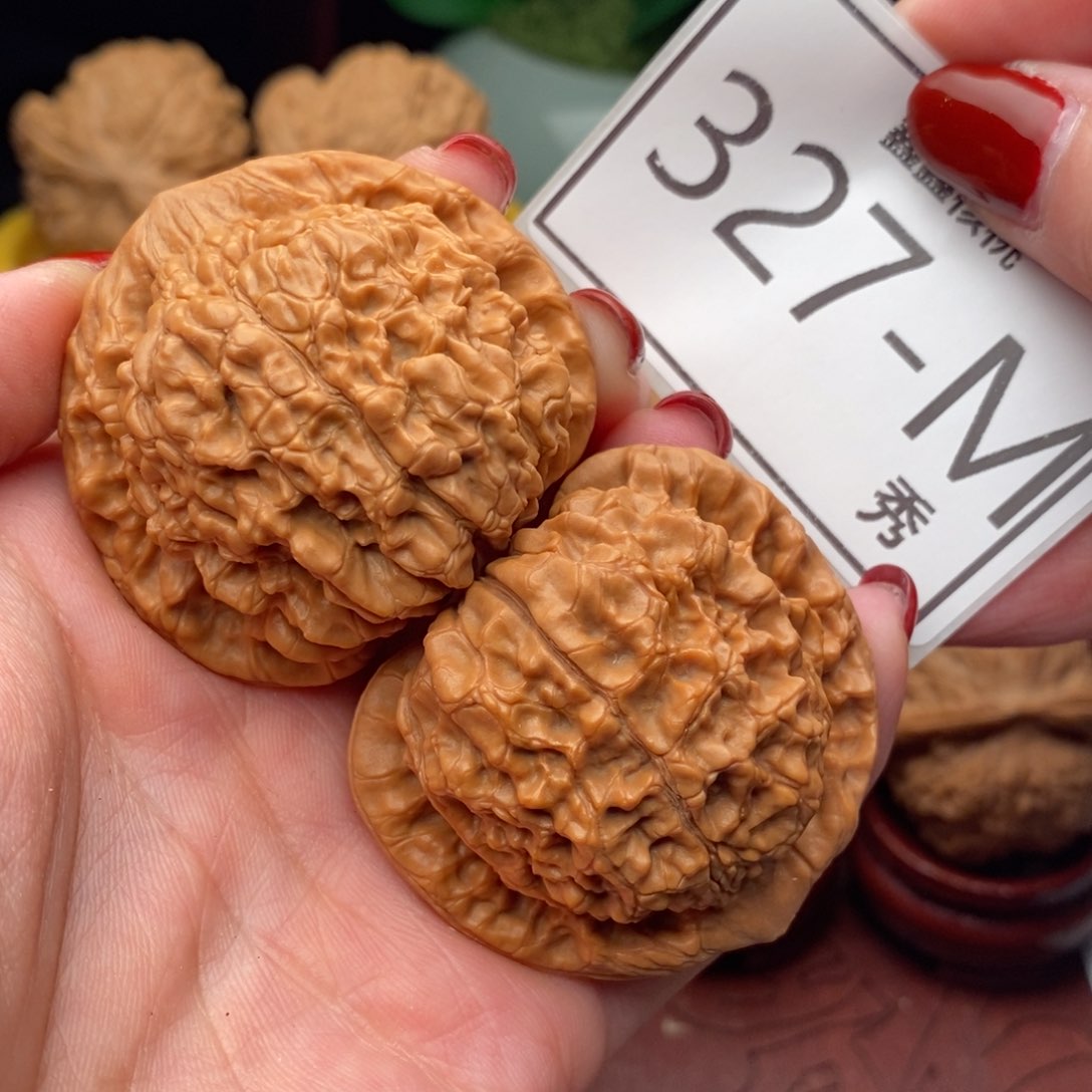 文玩核桃把件官帽47